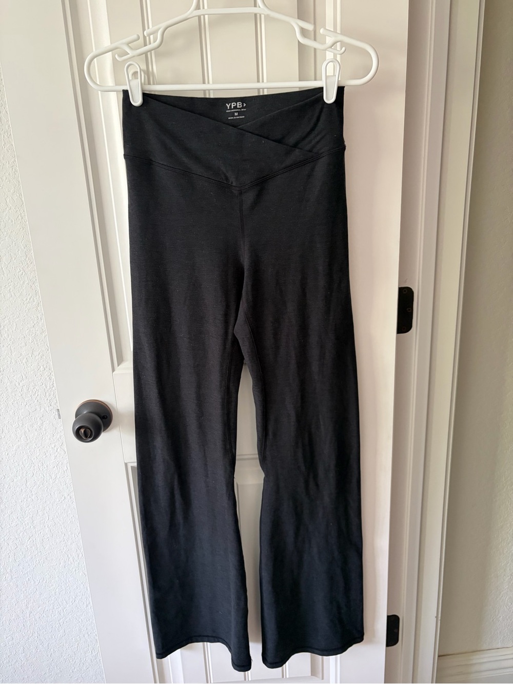 Abercrombie & Fitch grey Flared Leggings with Crossover Waistband